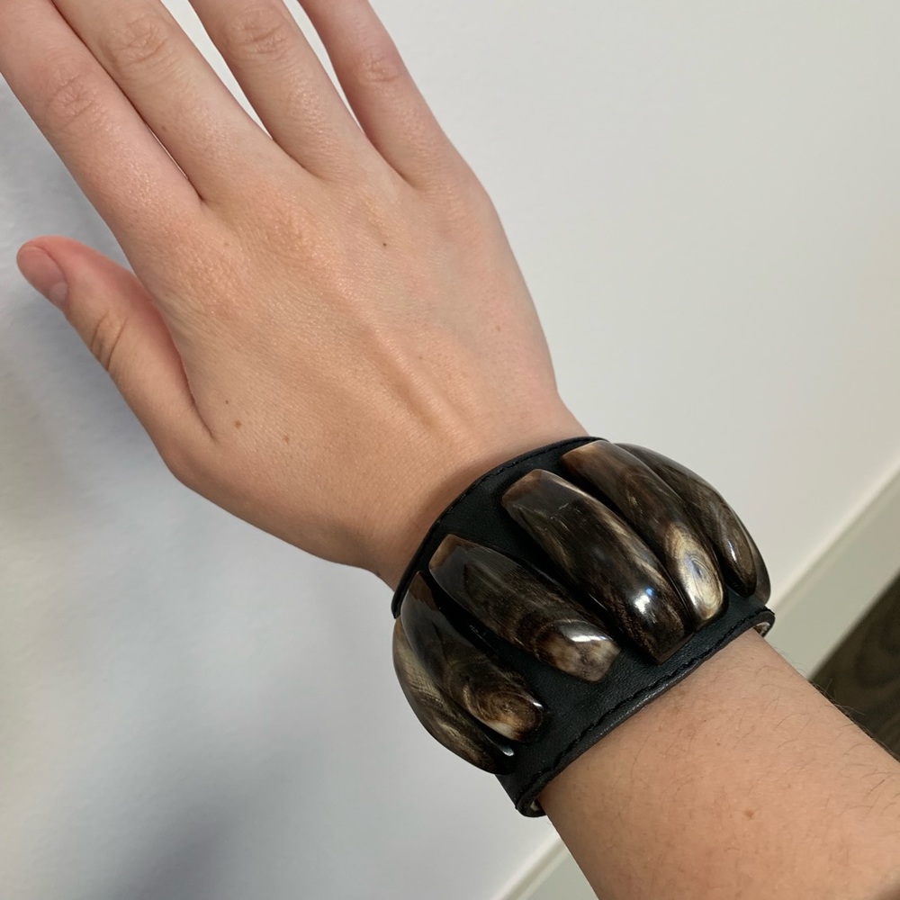 Leather cuff bracelet - Boho